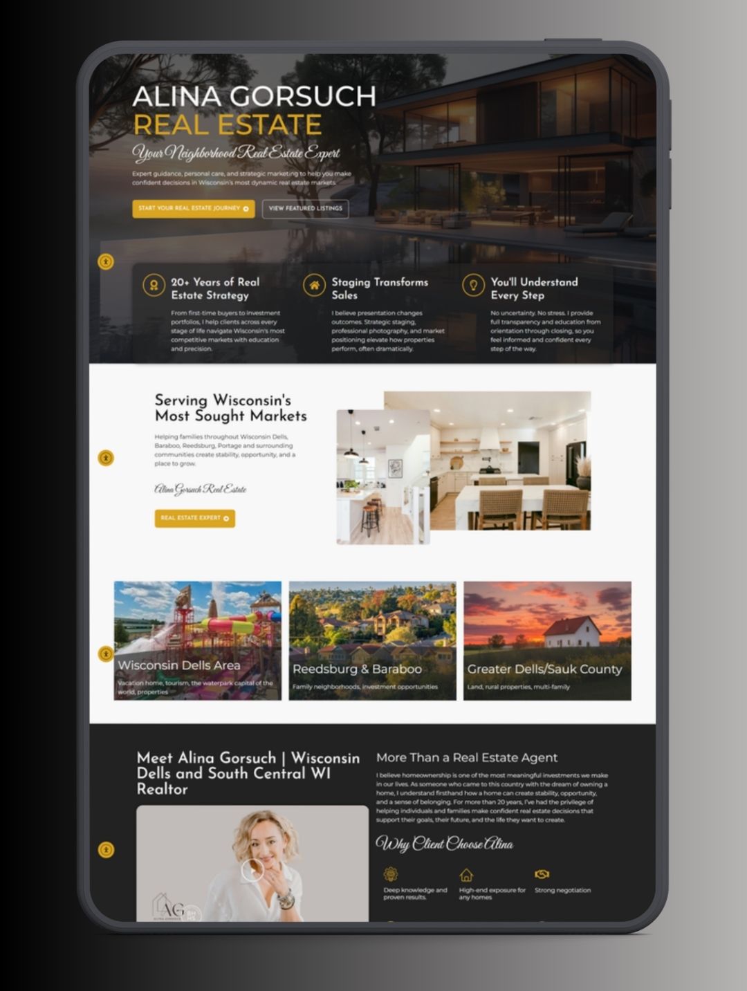 Real Estate Agent Website Design